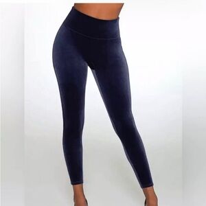 SPANX Blue Velvet Leggings